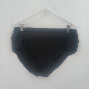womans hapari plus size 2XL black bikini bottoms two piece swimwear bathingsuit